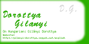 dorottya gilanyi business card